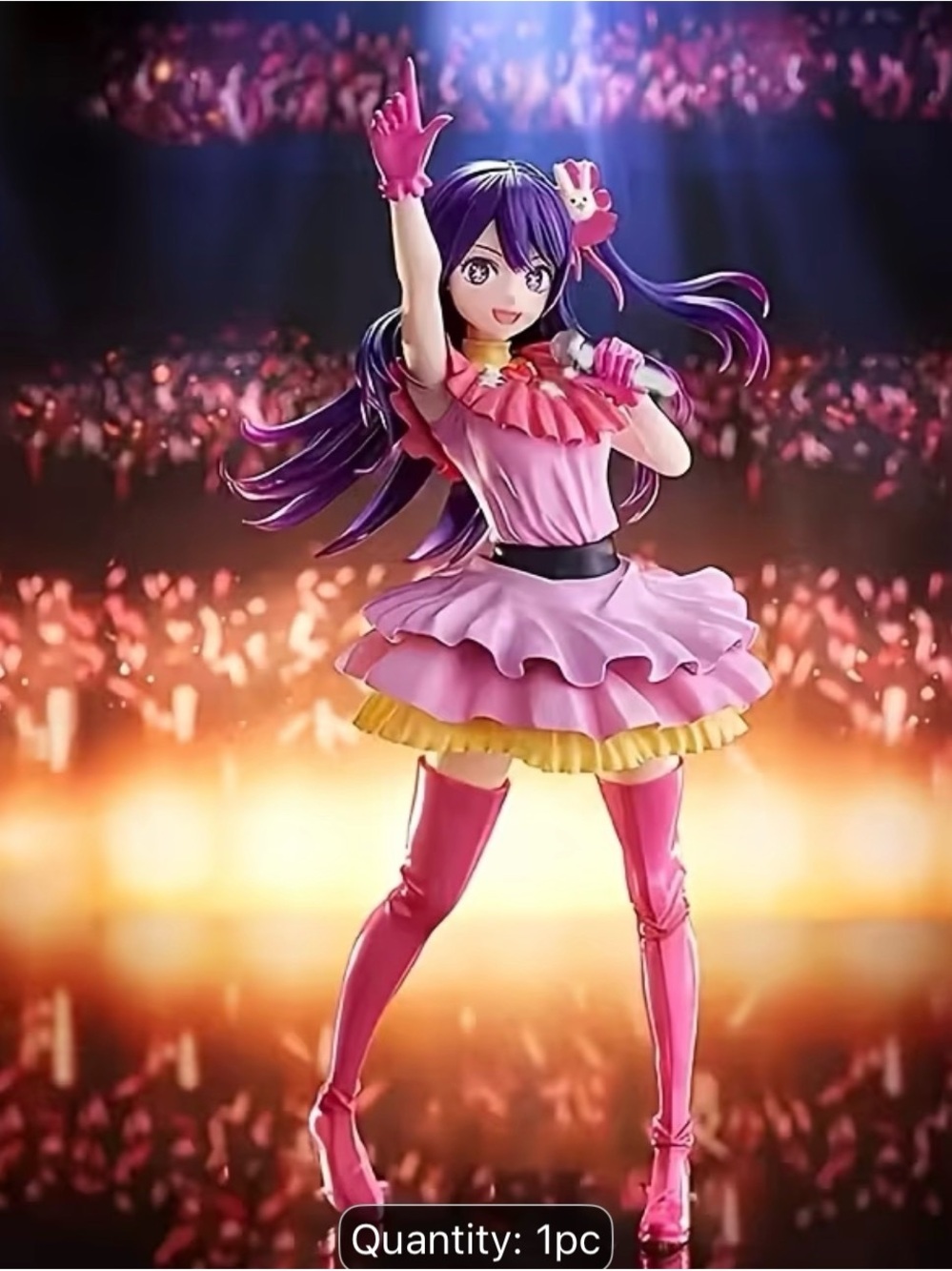 Pink Idol Figure - Purple Hair Stage Doll